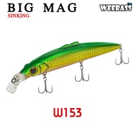 อุปกรณ์ตกปลา WEEBASS เหยื่อปลั๊ก - รุ่น BIG MAG SINKING 150mm/27g เหยื่อปลอม เหยื่อตกปลา เหยื่อ