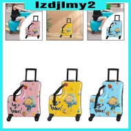 [Lzdjlmy2] Ride on Suitcase Gift Portable Outdoor with Wheels Kids Luggage Ride on Luggage Carry on 