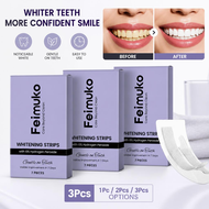 Advanced Teeth Brightening Strips with Hydrogen Peroxide, Stain Defense & Mint Fresh - 7 PIECES Jalu