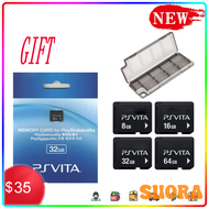 SUORA การ์ดความจำ PSVita 1000 2000 16G 32GB 64GB ของแท้พร้อมกล่องเก็บของที่ระลึก PS Vita PSV ที่เหมา
