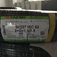 สายไฟ ตัดแบ่ง 1เมตร IEC53-G (เดิม VCT-G) 2 / 3 / 4 x 1.5/1.5 / 2.5/2.5 sq.mm. ยาซากิ YAZAKI ความยาว 