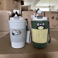 Cốc Giữ Nhiệt Hình Cún Snoopy Cốc Giữ Nhiệt Có Charn 500ml Bình Giữ Nhiệt Cute - Bách Hóa Kiều Oanh
