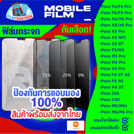 ฟิล์มกระจกกันเสือก Xiaomi รุ่น Poco F6 Pro/Poco X6 Pro/Poco C65/Poco M5s/Poco M6 Pro/Poco X5 Pro,Poc