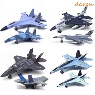DARON Fighter Aircraft Toy, Diecast F16 F22 F35 Aviao Plane Model, Tabletop Decor Pullback & Go Coll