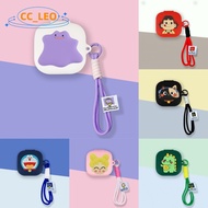 for Shokz OpenFit 2+ T921 Case Cute Totoro Doraemon Lanyard Cartoon Shokz OpenFit 2 T920 Silicone So