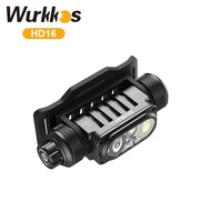 Wurkkos HD16 Spotlight, flood, red light 2500lm Type-C rechargable 18650 Intelligent light sensing h
