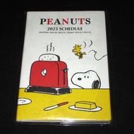 日本正版 Snoopy 史努比 2023年 B6 周間 手帳 記事簿 記事本 Schedule