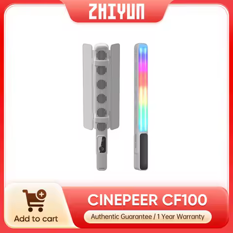 ZHIYUN CINEPEER CF100 100W Handheld RGB Led Lights Stick Light 2700K-6500K Video Lamp Streaming Phot