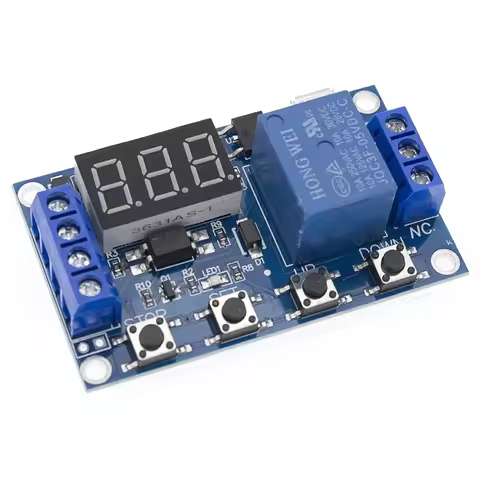 1-10pcs 6-30V Relay Module Switch Trigger Time Delay Circuit Timer Cycle Adjustable