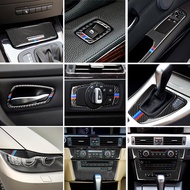 True Carbon Fiber Car Interior Center Control CD Panel Frame Cover Sticker Trim For BMW 3 Series E90 E92 E93