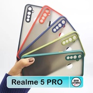 Case Realme 5 Pro - Aero Case Protect Camera Fuze Hardcase Transparan - Softcase TPU Matte