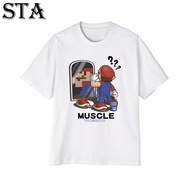 F169 STA Mario same Mario Print T-shirt Trend Print T-shirt Limited Print T-shirt 100% cotton