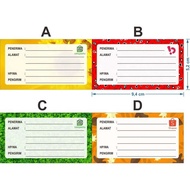 ONLINE SHOP ADDRESS SHIPPING LABEL STICKER 9X5CM