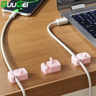 Guugei 3Pcs Management Clip Cable Holder Cable Clip Under Desk Cable Management Wired Holder Cable O