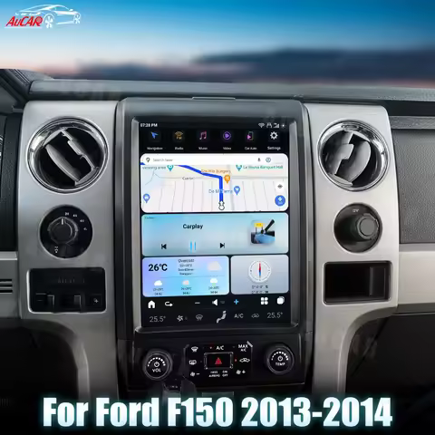 AuCar 12.1 Inch T-Style Car Radio Android 13.0 New Release Head Unit Car DVD Player For Ford F150 20