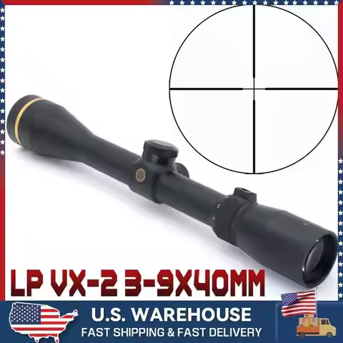 LP VX Style VX-2 3-9x40 SFP Rifle Scope for Airsoft Hunting