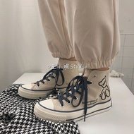 Korean Style High-top Bata Canvas Shoes for Women