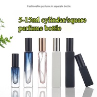 5ml 10ml 15ml Glass Cylinder/Square Perfume Bottle Refillable Sample  Spray Perfume Bottle