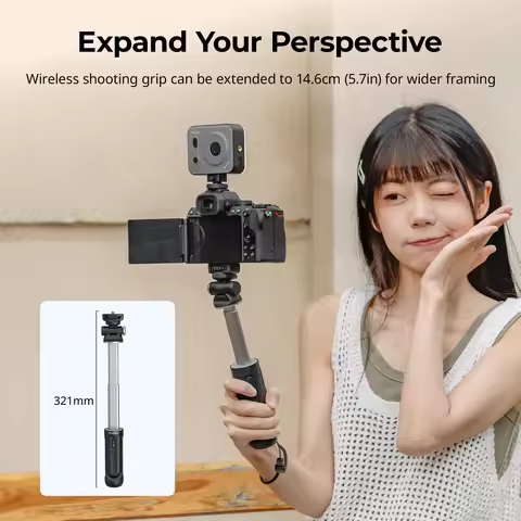 SmallRig SR-RG2 Wireless Shooting Grip Vlog Tripod Selfie Stick for Sony A6700/ZV-E10/A6400 for Cano