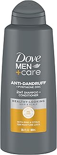 Dove Men + Care, Anti-Dandruff 2-In-1 Shampoo + Conditioner, Pine & Citrus, 20.4 fl oz (603 ml)