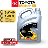 5W-40 FULLY SYNTHETIC 4 LITERS ORIGINAL LEXUS MOTOR OIL BY TOYOTA 08880-83717