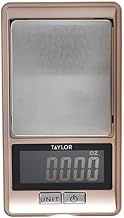 Taylor Pro Precision Kitchen Scales, 0.01 g Precision, Tare Function, Gift Box, Compact, Plastic/Sta