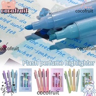 COCOFRUIT 4Pcs Highlighter, DIY Art Color Glitter Colorful Gel Pen Set, High Quality Mark Key Points