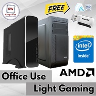 Athlon 3000G Ryzen 3 3200G Ryzen 5 5600G Intel I5 10400 11400 PC Fullset - Office use / Light Gaming