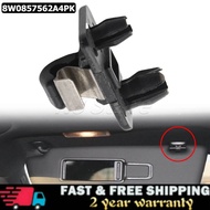 1/2Pcs ABS Plastic Black Sun Visor Clip Hooks 8W0857562A For Audi A1 A3 A4 A5 S4 S5 Q3 Q5 TT RS3 RS4