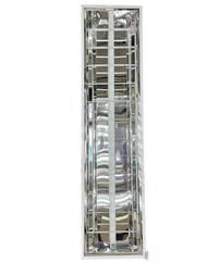 12x48" 1x18W T8 LED Fluorescent Tube Fixture with Aluminum Reflector Recessed 220V 6500K Daylight ( 