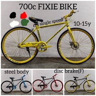 VVM: 700C/29' FIXIE BIKE RACING BICYCLE BASIKAL FIXIE SESUAI BUDAK UMUR 10-15 STEEL BODY DISC BRAKE 700CROADX