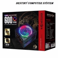 Imperion 600W Power Supply Imperion 600W RGB 8 Pin VGA Connector PSU/