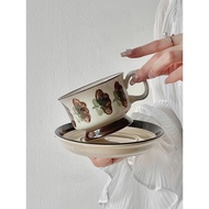 Factory Direct Supply ️ Finland Coffee Cup Saucer Set Ceramic Afternoon Tea Mug Household High-End E