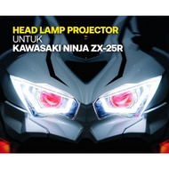 HEAD LAMP MODIFIED JPA MODENAS ZX25R ZX25 HEAD LIGHT PROJECTOR NINJA 250 FI ACCESSORIES MOTOR KAWASA