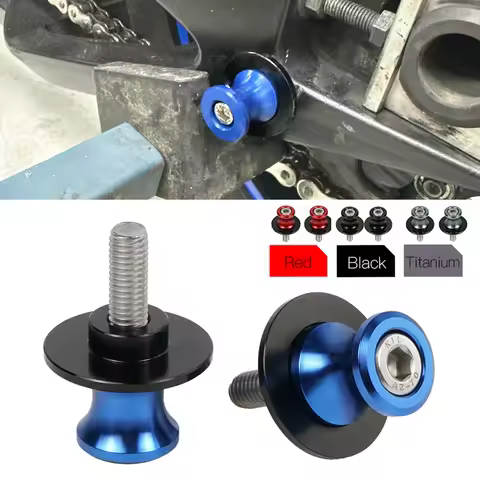 M6 6mm Swingarm Slider Spools For YAMAHA MT03 MT-03 MT 07 MT09 MT 09 FZ09 Tracer 9 YZF R1 R3 R6 R7 R