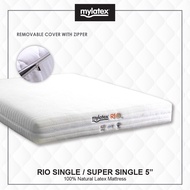 Mylatex Rio Mattress 100% Natural Latex King & Queen 6 Inch Super Single & Single 5 Inch With Zipper