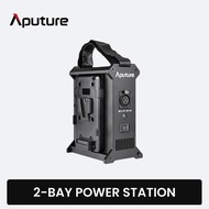 Aputure 2-Bay Power Station V Mount for Nova P300c or Amaran 100 &amp; 200 series of LED lights