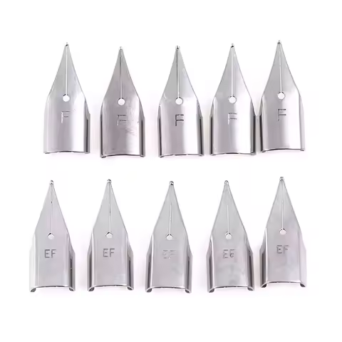 Nibs Stainless 3008/Hero 359 Fountain Pen 5/3Pcs/Set 0.38mm Replacement Stainless Steel Pen Nib Silv