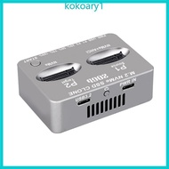 KOKO M 2 NVMe SSD Dock AHCI Duplicator Cloner USB3 2 20G SSD Double Bay Offline Clone USB C to NVME 