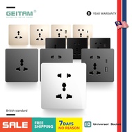 Universal 5-Outlet International Socket Panel (86-Type Concealed Installation) Compatible for 16A