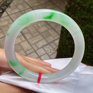 冰種 天然翡翠 緬甸 A玉 玉鐲 • 糯冰種翡翠圓鐲