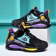 Kids Shoes Children Sneakers Kids Basketball Shoes Breathable Mesh Little Kids Sneakers Non-slip Chi