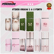 VARIATION RIBBON MOTIF FRIDGE STICKER / 1 DOOR FRIDGE 2 DOOR FRIDGE / CURRENT DESIGN / COD / K33 A