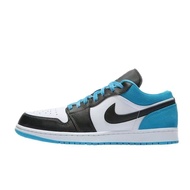 Pure Original AJ1 Low-Top Laser Blue Outdoor Shock-Absorbing Leisure Sports Basketball Shoes Campus 