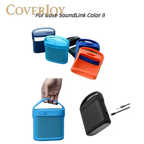 CoverJoy For Bose SoundLink Color II Silicone Protective Cover with Carabiner Shockproof Soft Case A