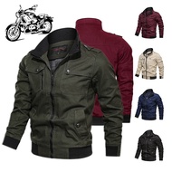 【Ready Stock】Cotton jacket rider motor Military Jacket Male Clothing Army Tactical Men's Windbreaker