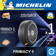 Michelin 225/50R18 PRIMACY-5 ยางใหม่ ผลิตปี2025 ราคาต่อ1เส้น มีรับประกันจากโรงงาน แถมจุ๊บลมยางต่อเส้
