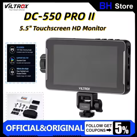 Viltrox DC-550 Pro II Camera Monitor 4K60Hz 1400nits 5.5 inch LCD Monitor Touch Screen Field 3D LUT 