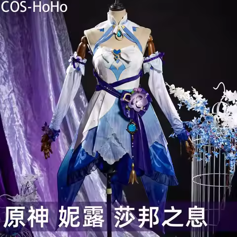 COS-HoHo Genshin Impact Nilou New Skin Game Suit Gorgeous Lovely Dress Uniform Cosplay Costume Hallo