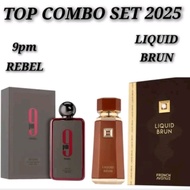 VIP COMBO SET+AFNAN 9PM REBEL 100ML+ FRENCH AVENUE LIQUID BRUN 100ML